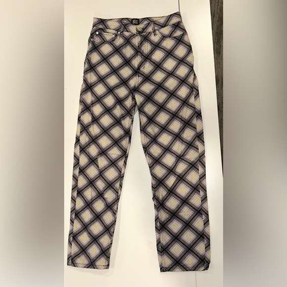 BDG checkered slim straight jeans size 27 - Picture 4 of 7